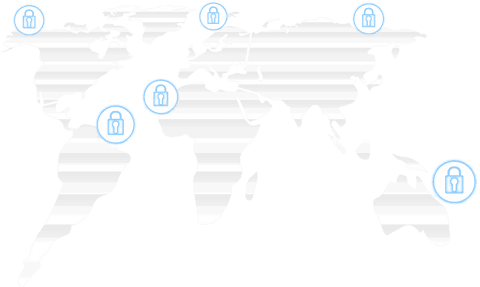 transparent world map with global security icons - Download Free Stock Videos Pikwizard.com