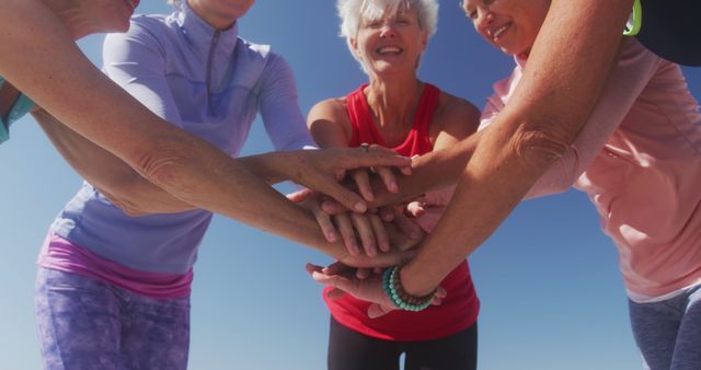 Elderly Women Enjoying Group Support and Fitness Outdoors - Download Free Stock Images Pikwizard.com