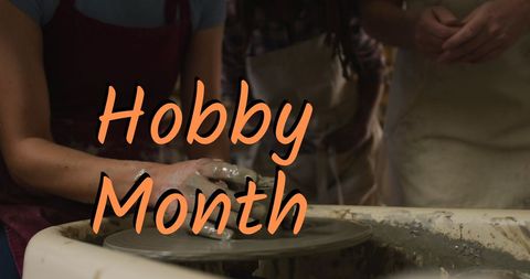 Diverse hands crafting pottery highlight hobby month