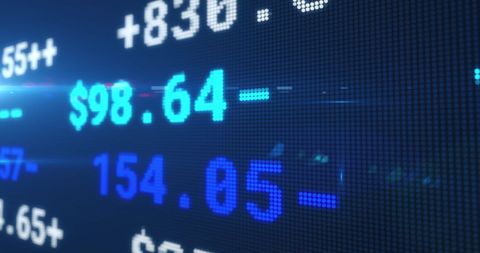 Digital Stock Market Ticker Board Shows Live Trading Data - Download Free Stock Images Pikwizard.com