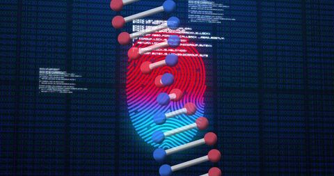 Fingerprint Security Technology with 3D DNA Strand