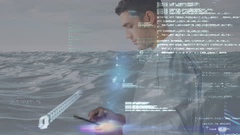 Doctor Utilizes Tablet Technology Overlaid with Data Visualization