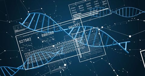 Digital DNA Sequencing with Data Integration - Download Free Stock Images Pikwizard.com