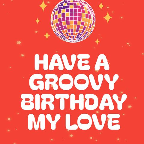 vibrant disco themed birthday greeting with modern typography - Download Free Stock Templates Pikwizard.com
