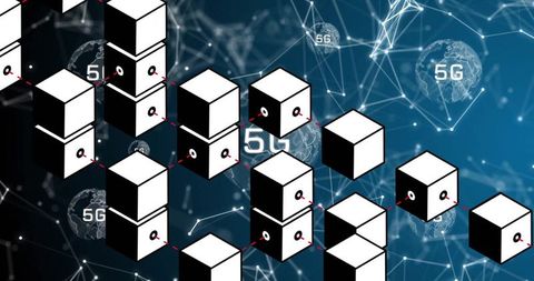 Futuristic Network of Floating Cubes and 5G Meshed Connections