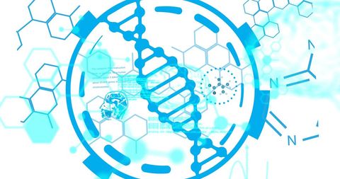 Dynamic DNA Strand with Digital Data and Science Concepts - Download Free Stock Images Pikwizard.com