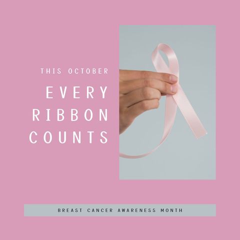 Breast Cancer Awareness Campaign Pink Ribbon Message - Download Free Stock Templates Pikwizard.com