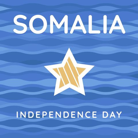 somalia independence day celebration with star and wave patterns - Download Free Stock Templates Pikwizard.com
