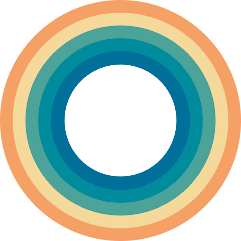 Colorful Concentric Rainbow Rings on Transparent Canvas - Download Free Stock Videos Pikwizard.com