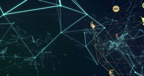 Data Processing Network with Digital Connections - Download Free Stock Images Pikwizard.com