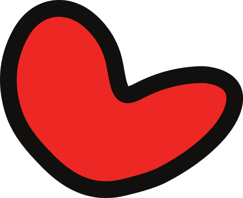 Red Organic Floating Transparent Shape with Black Outline - Download Free Stock Videos Pikwizard.com