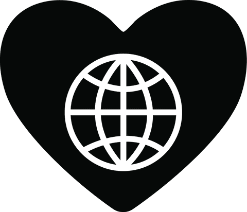 transparent heart with globe icon symbolizing global love - Download Free Stock Videos Pikwizard.com