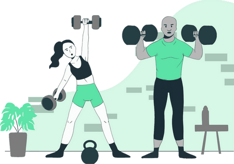 Fitness motivational illustration weightlifting transparent elements