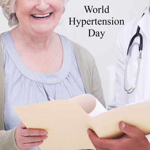 Elderly Patient Consultation for World Hypertension Day Awareness