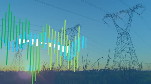 Financial Data Analysis with Energy Pylons and Digital Graphics