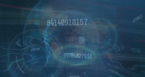 Global Technology Networks and Data Processing Visualization