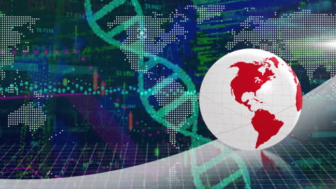 Global Data Processes with DNA Visualization