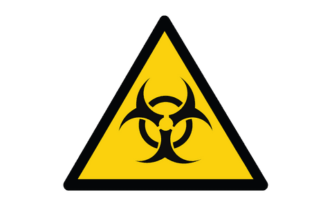 transparent biohazard symbol on yellow warning sign - Download Free Stock Videos Pikwizard.com