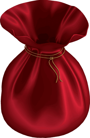 transparent red sack tied with string ideal for christmas festivities - Download Free Stock Videos Pikwizard.com