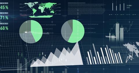 Abstract Digital Interface: Global Data Visualization - Download Free Stock Images Pikwizard.com