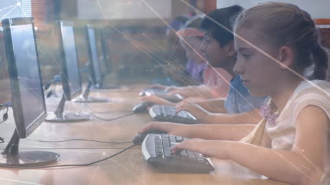 Diverse Schoolchildren Learning Computers with Digital Network Overlay