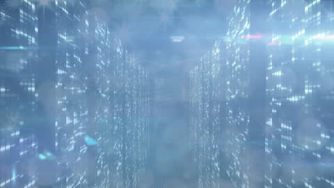 Futuristic Digital Data Stream Background