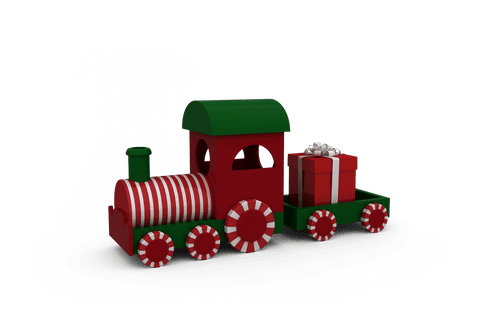 transparent miniature christmas train with gift box - Download Free Stock Videos Pikwizard.com