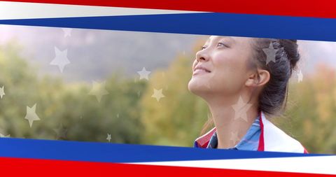 Proud Patriotic Celebration with Enthusiastic Citizens