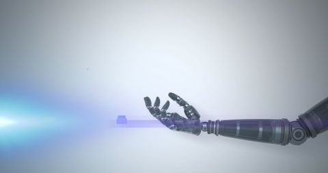 Futuristic Robot Arm with Digital Data Transfer - Download Free Stock Images Pikwizard.com