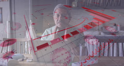 Lonely Senior amid COVID-19 Crisis with Financial Data Visualization