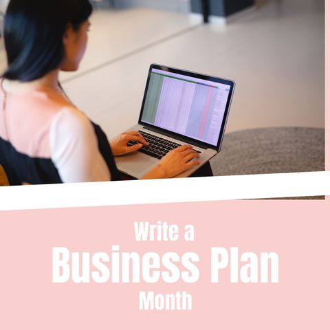 Focused Businesswoman Writing on Laptop in Modern Office - Download Free Stock Templates Pikwizard.com