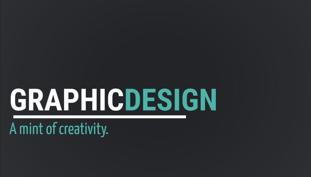 Sleek 'GRAPHIC DESIGN' ad promotes fresh, professional branding ...