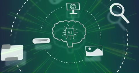artificial intelligence data processing abstract background - Download Free Stock Images Pikwizard.com