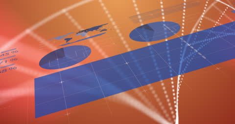 Digital Data Visualization with DNA Strand Overlay