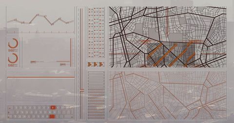 futuristic urban dashboard with city map and data visualization - Download Free Stock Images Pikwizard.com