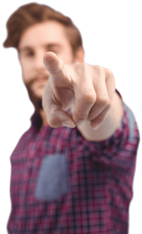transparent hipster man pointing finger directly - Download Free Stock Videos Pikwizard.com