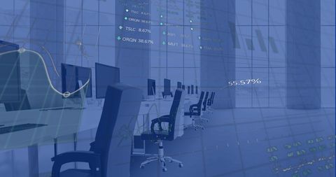 Stock Market Analysis in Modern, High-Tech Office Environment - Download Free Stock Images Pikwizard.com
