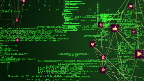 Global Networking and Digital Data Processing Concept