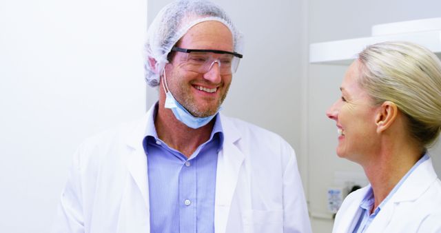 Smiling Healthcare Professionals in Sterile Environment - Download Free Stock Images Pikwizard.com