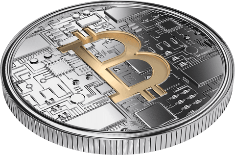 transparent silver bitcoin coin with circuit detailing - Download Free Stock Videos Pikwizard.com