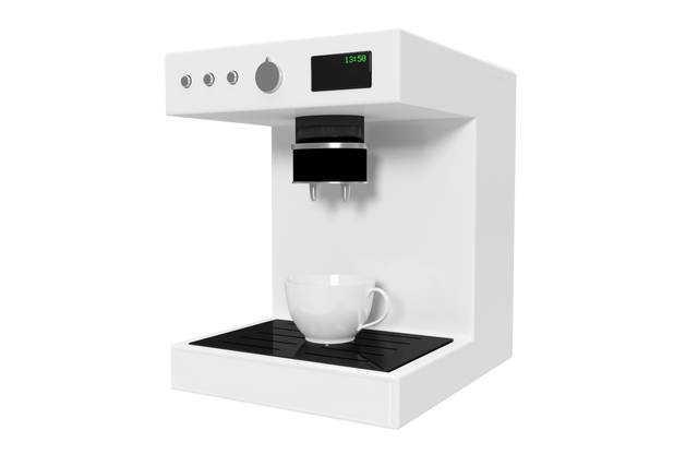 White Coffee Machine on Transparent Background for Drink and Device Concepts - Download Free Stock Videos Pikwizard.com