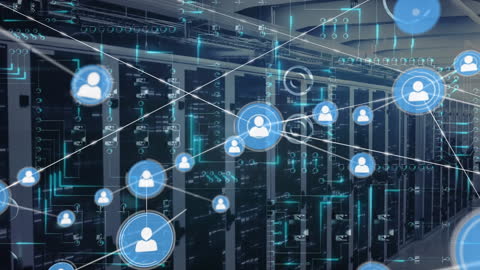 Interconnected Network Nodes with Data Servers