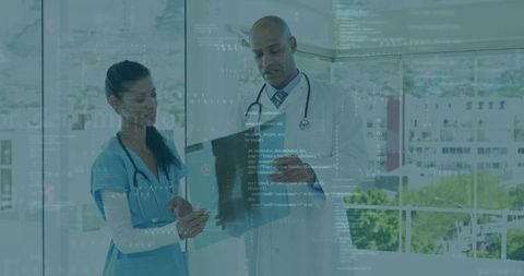 Doctors Experts Analyzing X-ray Results Efficiently