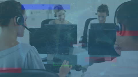 Digital Network Overlay with Business Professionals