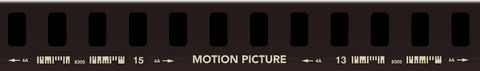 vintage film strip with motion picture text on transparent background - Download Free Stock Videos Pikwizard.com