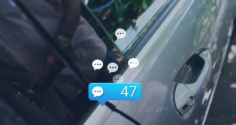 Man Connecting EV Charger with Digital Interface Around