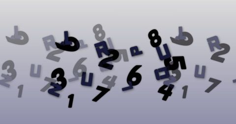 Floating Numbers and Letters Digital Abstract Art - Download Free Stock Images Pikwizard.com