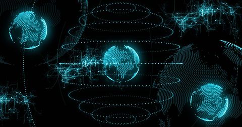 Futuristic Digital Globe with AI Network Connections - Download Free Stock Images Pikwizard.com