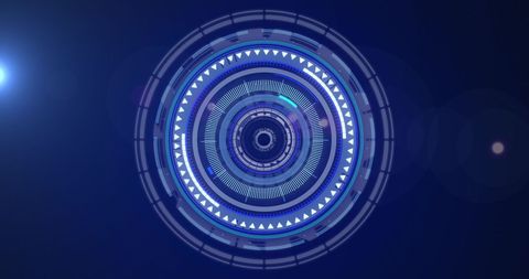 Futuristic Digital Neon Scanner Interface on Dark Background - Download Free Stock Images Pikwizard.com