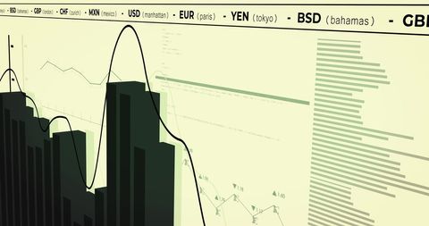 Abstract Financial Data Visualization in Yellow Tones - Download Free Stock Images Pikwizard.com